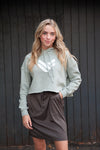 DT BREEZE Sporty Skirt in grey, modest skirt for women, teens, girls - Duckthreads