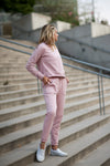 womens teens pink sweatsuit, loungewear Duckthreads