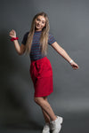 DT BREEZE Sporty Skirt in Red