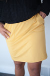 DT BREEZE Sporty Skirt in yellow  for women and girls, Modest fit - Duckthreads