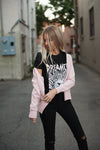 Knitted V-Neck Cardigan - Pink - Duckthreads