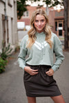 DT BREEZE Sporty Skirt in grey, modest skirt for women, teens, girls - Duckthreads