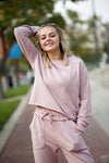 womens teens pink sweatsuit, loungewear Duckthreads